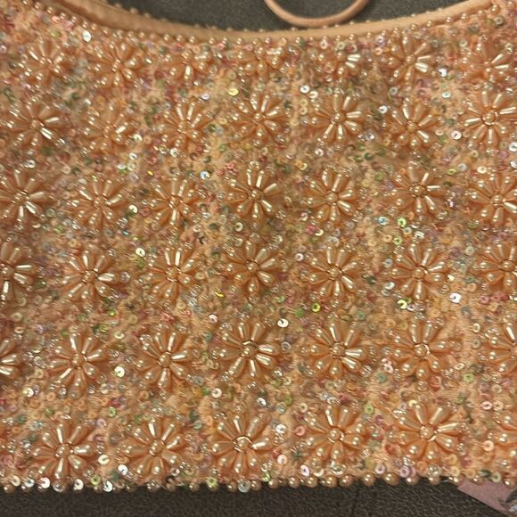 Sani Asra Dhoti Set Ombre Yellow/Pink Large Bottom & Medium Top $570 - Picture 9 of 9